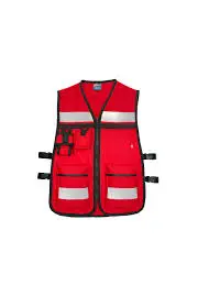 [MROE-CHS000004] Chaleco de Seguridad con reflectante (Rojo)