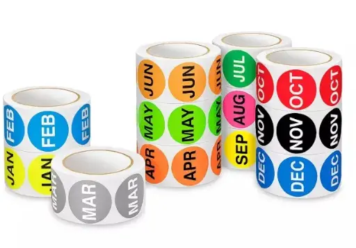 Kit Etiqueta FIFO Circulares MESES
